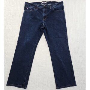 Tommy Hilfiger Jeans Men's 42x32 Stretch Medium Wash Denim Straight Leg EUC LN